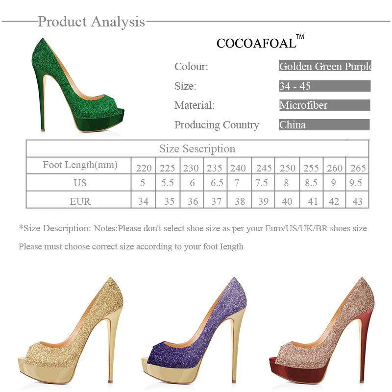 

YECHNE Women Peep Toe Hook Sandals Plus Size 43 Green Purple High Hook Sandals Sexy Summer Couple Gold Glitter Pumps