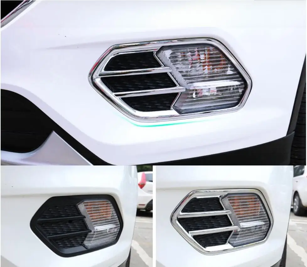 Для Ford Escape/Kuga 2017 2018 передняя противотуманная фара Крышка хромированная крышка