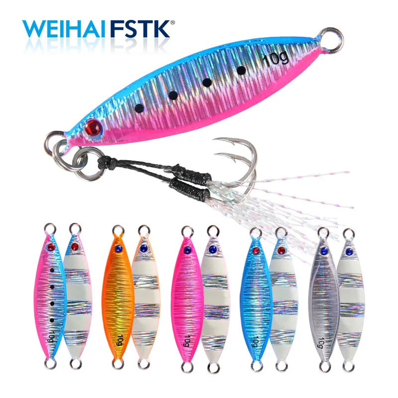 Micro Metal Jig 5g 10g Shore Casting Jigging lure Shore Casting Spoon Saltwater Jack Fishing lure Bit Artificial Bait
