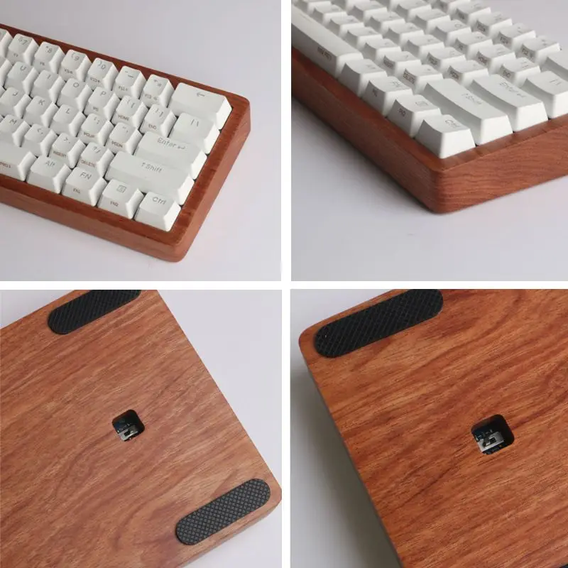 

Solid Wooden Case Customized Shell Base Rosewood Walnut Wood For ANNE PRO2 Mechanical Gaming Keyboard Drop Shipping