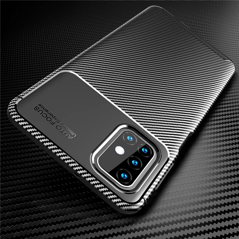 

For Samsung Galaxy M31S Case Bumper Silicon Slim Carbon Fiber Anti-knock Phone Case For Samsung M31S Cover For Samsung M31S Case