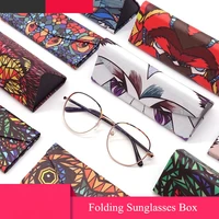unisex fashion glasses case protective sunglasses box accessories reading eyeglasses bag student folding glasses case