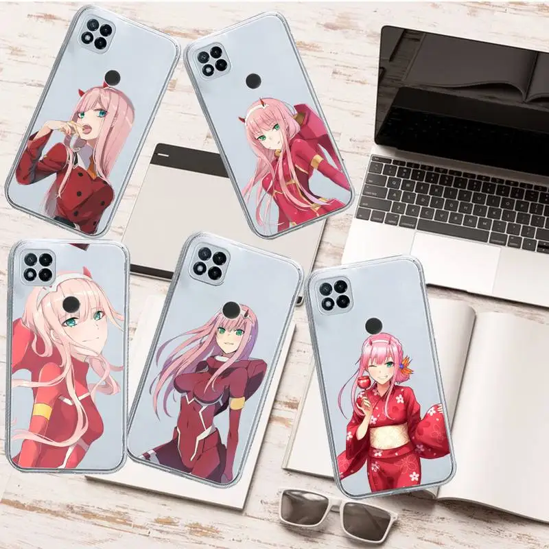 

Zero Two Darling in the FranXX anime Phone Case Transparent for Xiaomi redmi note 5 7 8 9 10 11 t S A lite pro high quality