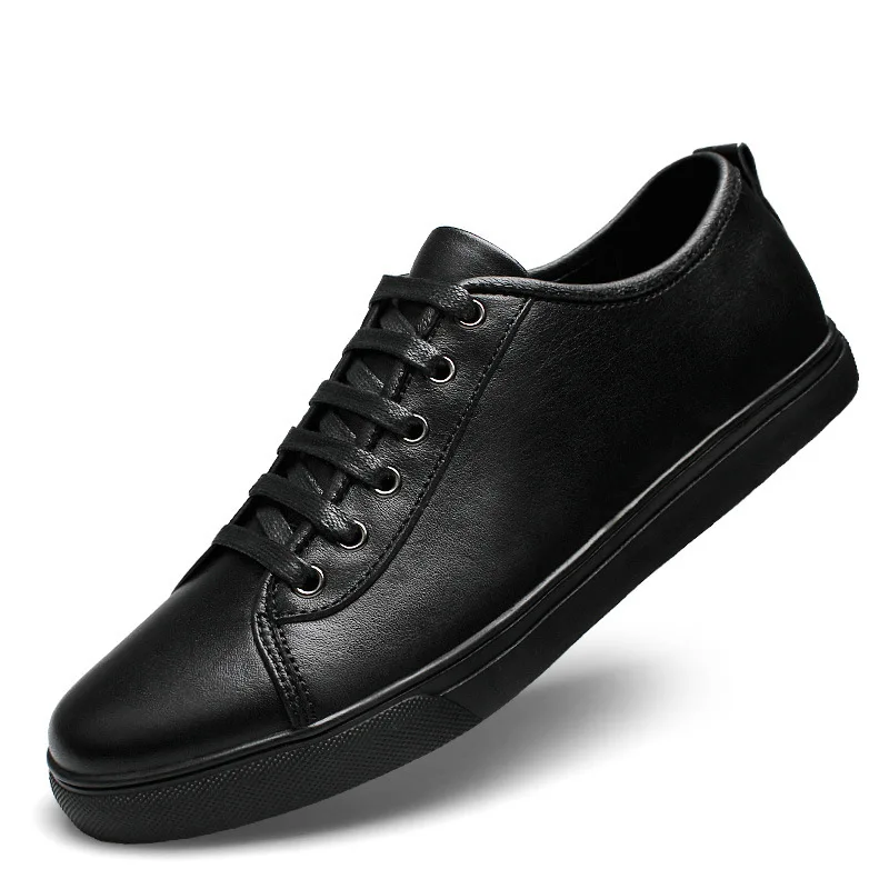 

Brand Genuine Leather Men Casual Shoes Spring Summer 2019 New Arrival Breathable Soft Men's Handmade Flats Men Shoes