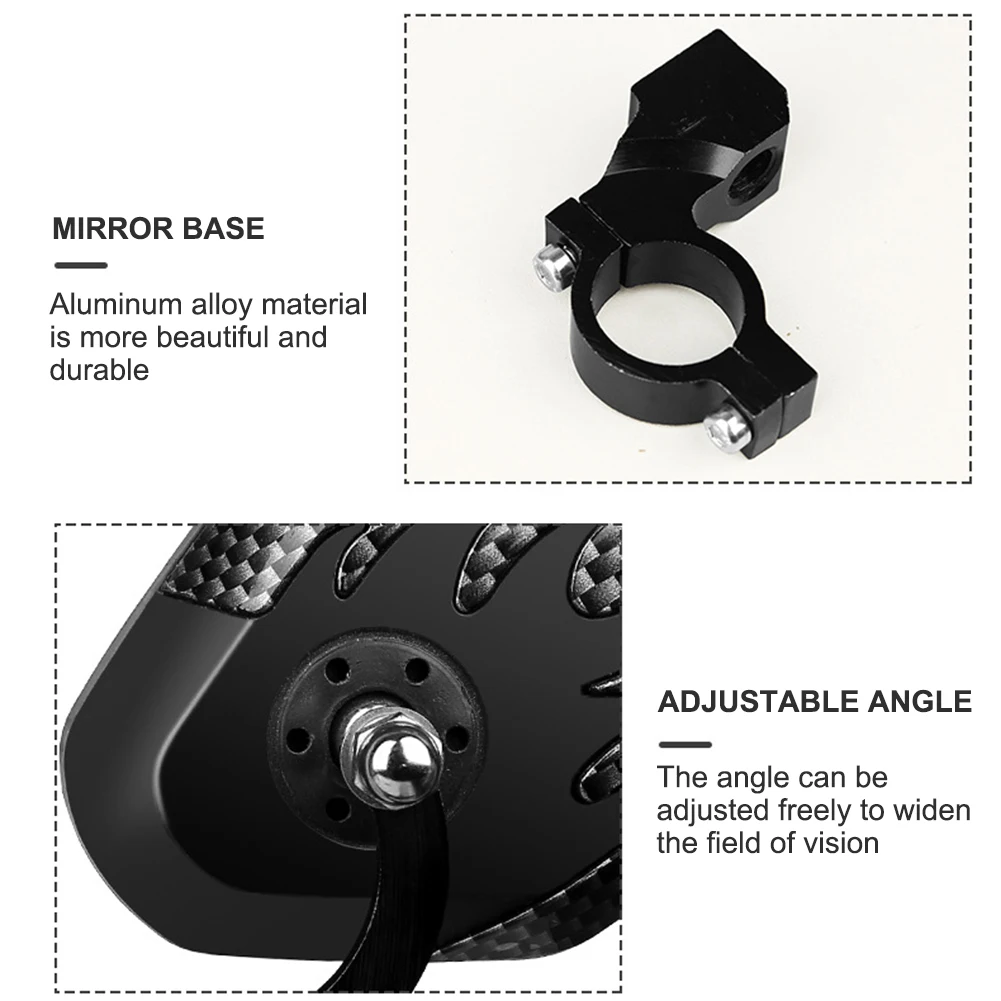 

Bicycle Rear View Mirror Bike Cycling Wide Range Back Sight Reflector Adjustable Left Right Mirror Bike Parts