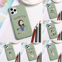 social services psychology doctors nurse medicina candy green phone cover for iphone 11 12 13 pro xs max x xr 6s 7 8 plus 13mini
