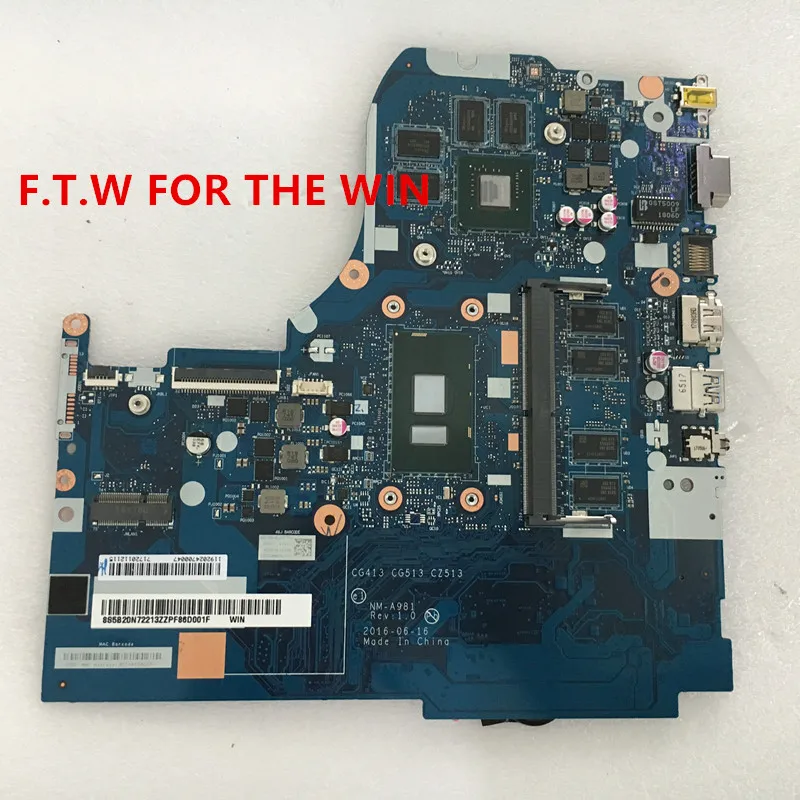 Verkaufen 5B20N72213 MB FÜR Para Lenovo Laptop Motherboard 310-15IKB Laptop CPU I5--7200U 2G 4G NM-A981 100% Probado