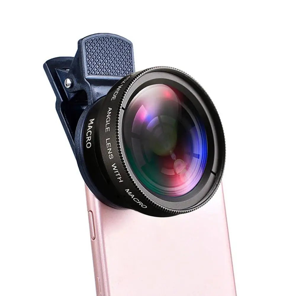 

2in1 Lens 0.45x Wide Angle+12.5x Macro Lens General Professional Hd Mobile Phone Special Effects Lens