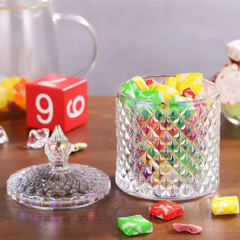 1 шт. стеклянная конфетная коробка модный портативный контейнер для хранения