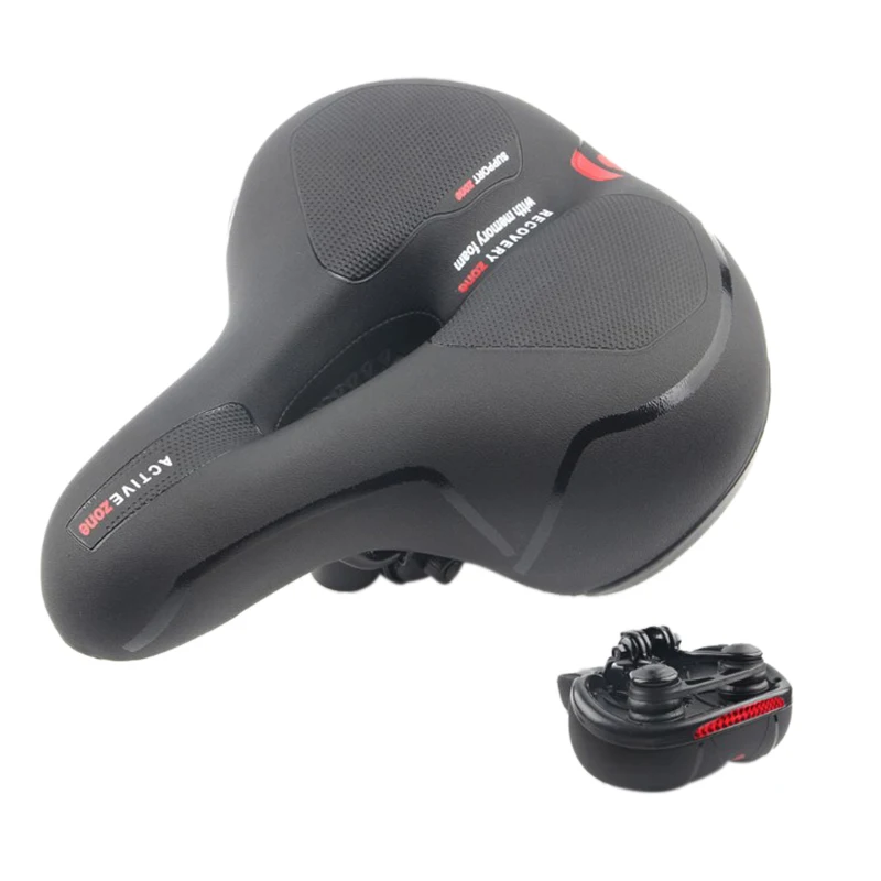 

Comfort Bike Seat,Wide Bicycle Saddle Replacement Memory Foam Padded Soft Bike Cushion with Absorbing Universal Fit