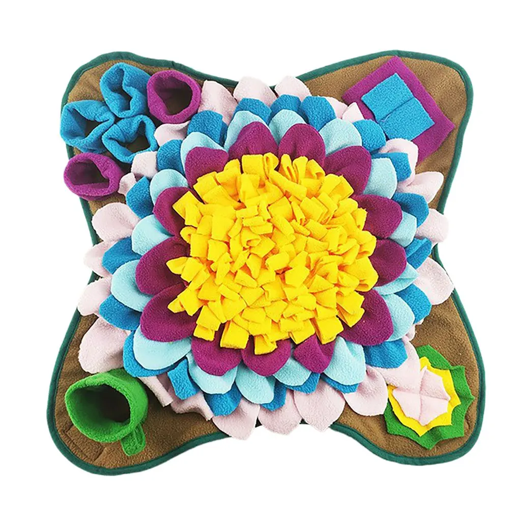 

Pet Snuffle Mat Durable Dog Puzzle Toys Interactive Feeding Game Mat Encourage Natural Foraging Skills Dog Treat Dispenser