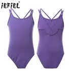 Женское балетное платье, гимнастическое трико, костюм-пачка с рукавами сзади, трико для девушек, одежда для выступлений на сцене