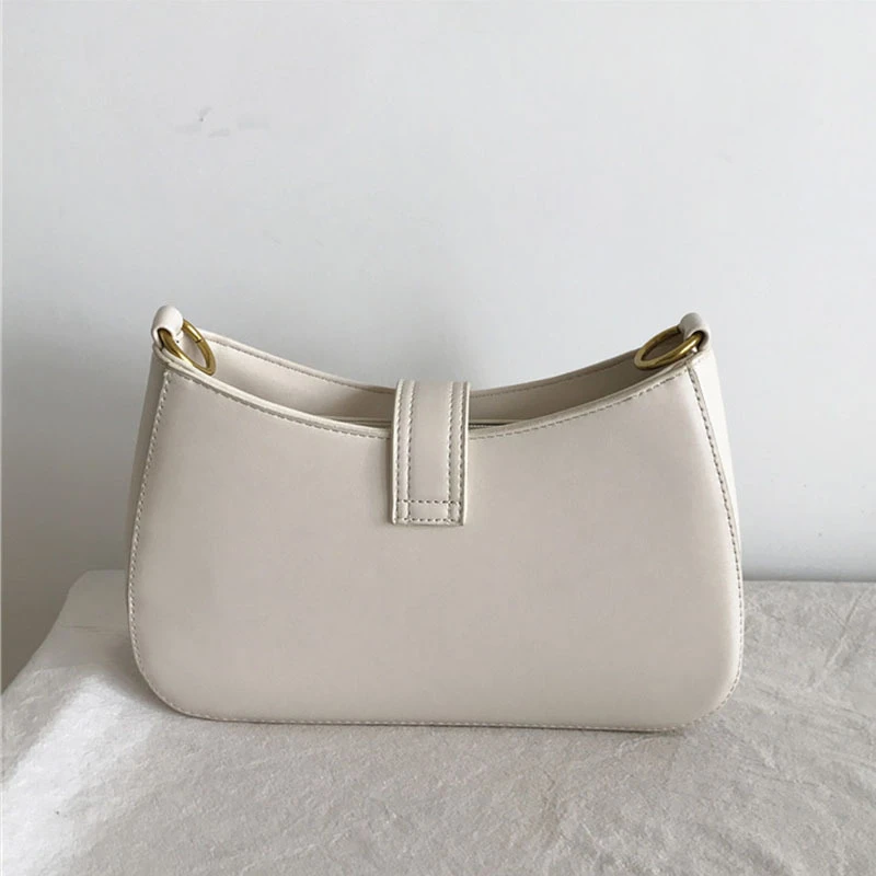 

Women Hand Bags PU Leather Armpit Bag For Women 2020 New White Luxury Small Shoulder Handbags Female Fashion Summer Tote Bag