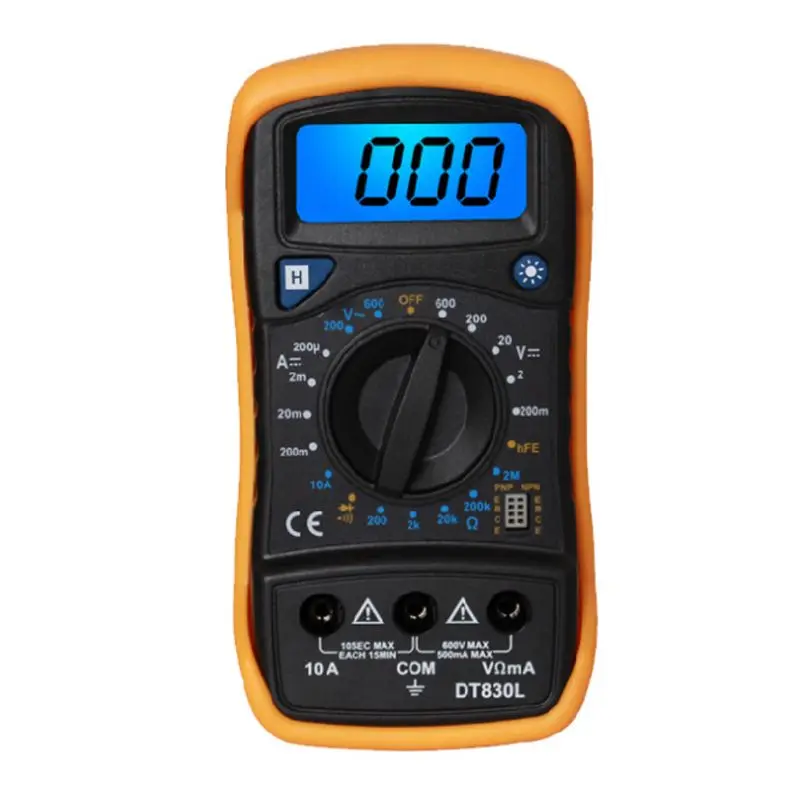 OOTDTY DT850L Handheld Digital Multimeter LCD Display 1999 Counts AC/DC Tester Ammeter A5YD | Инструменты
