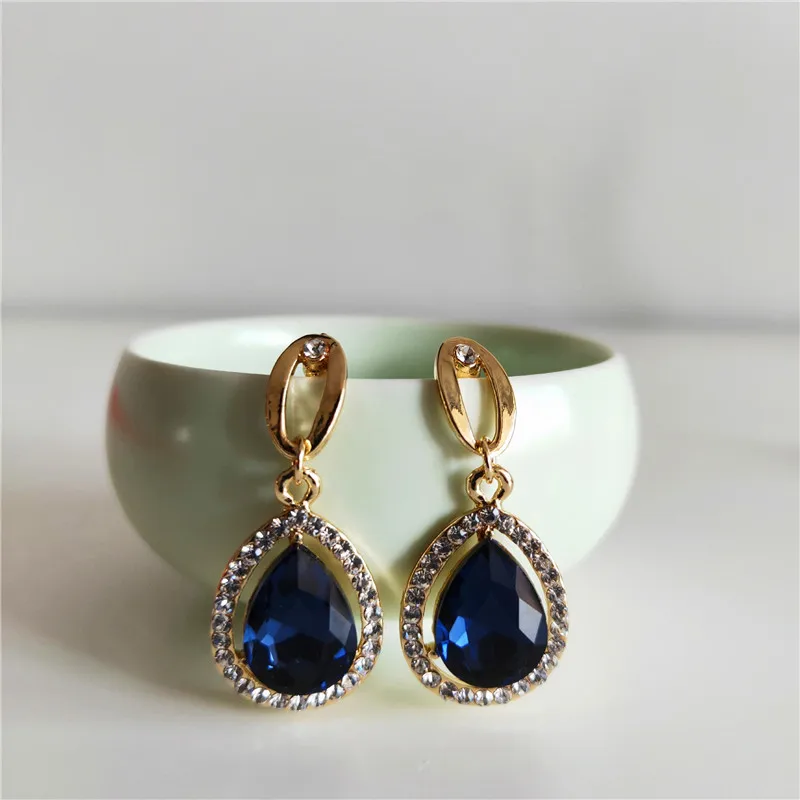 3 цвета женские циркон серьги модные классические праздничное прием вечерние