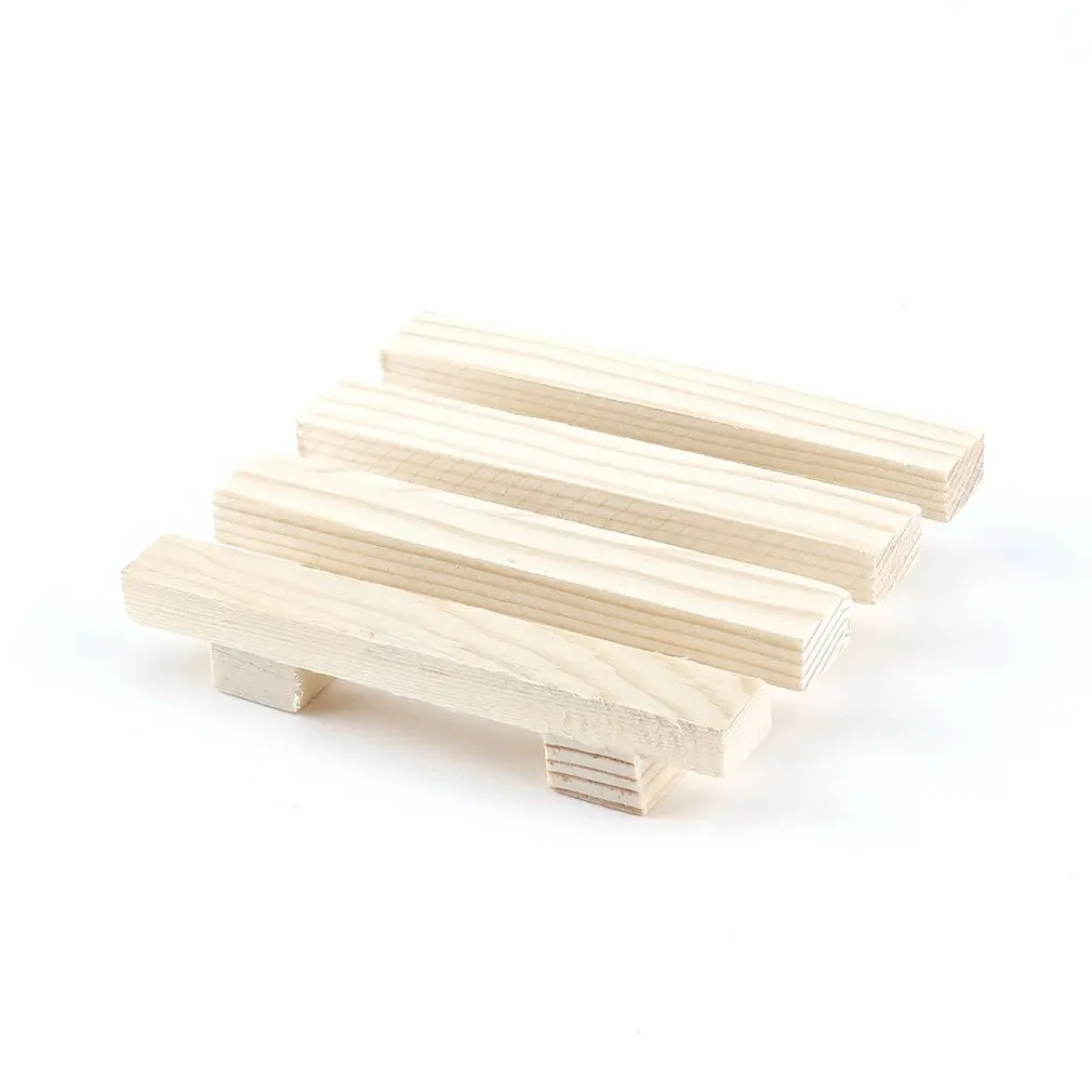 

8 * 7 cm Natural Wood Wooden Soap Dish Storage Tray Holder Bath Shower Plate Support Tray Shower Plate Wash Soap Bath