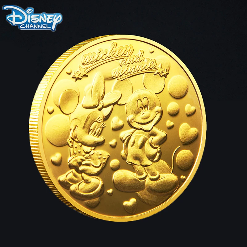Металлические памятные монеты Disney с изображением Микки и Минни Маус