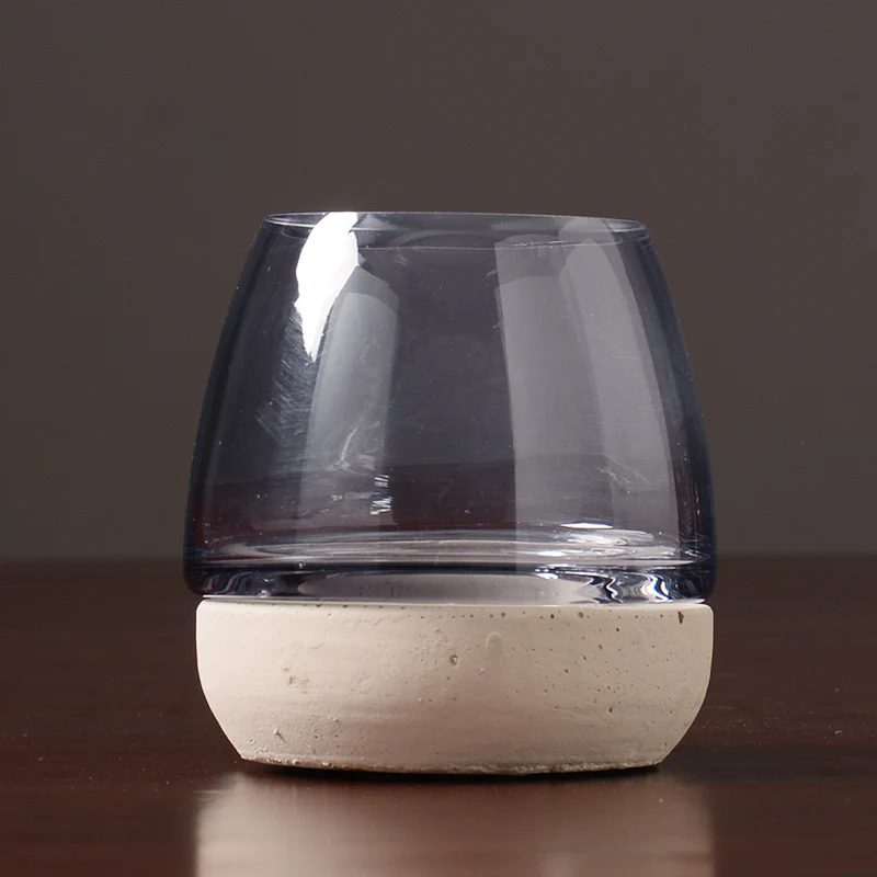 

Transparent Candle Holder European Small Farmhouse Taper Candle Holder Wedding Glass Portacandele Decoration Home WE50ZT