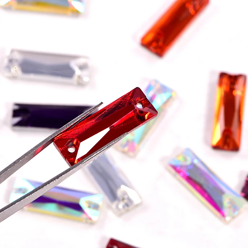 Космический багет стеклянные стразы шьют на стразах прямоугольные с плоской