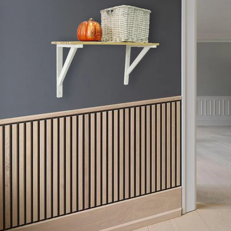 2 шт. треугольный угловой кронштейн из соснового дерева с тяжелой поддержкой