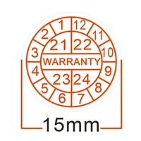 500pcslot warranty sealing label sticker void if seal brokenred font year and month stickers diameter 15mm free shipping