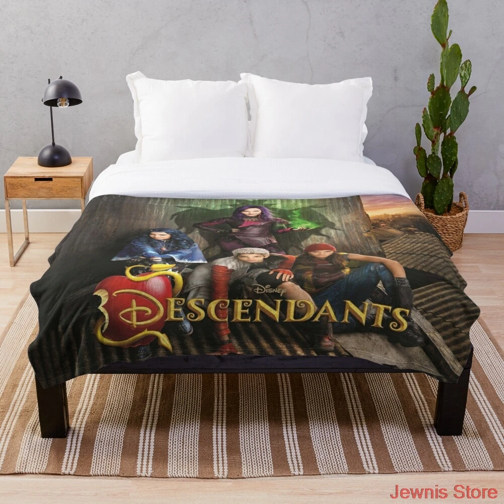

Descendants TV Show D3 Blanket Fleece Cartoon Print Children Warm Bed Throw Blanket newborn bayby Adult Blanket