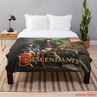 descendants tv show d3 blanket fleece cartoon print children warm bed throw blanket newborn bayby adult blanket