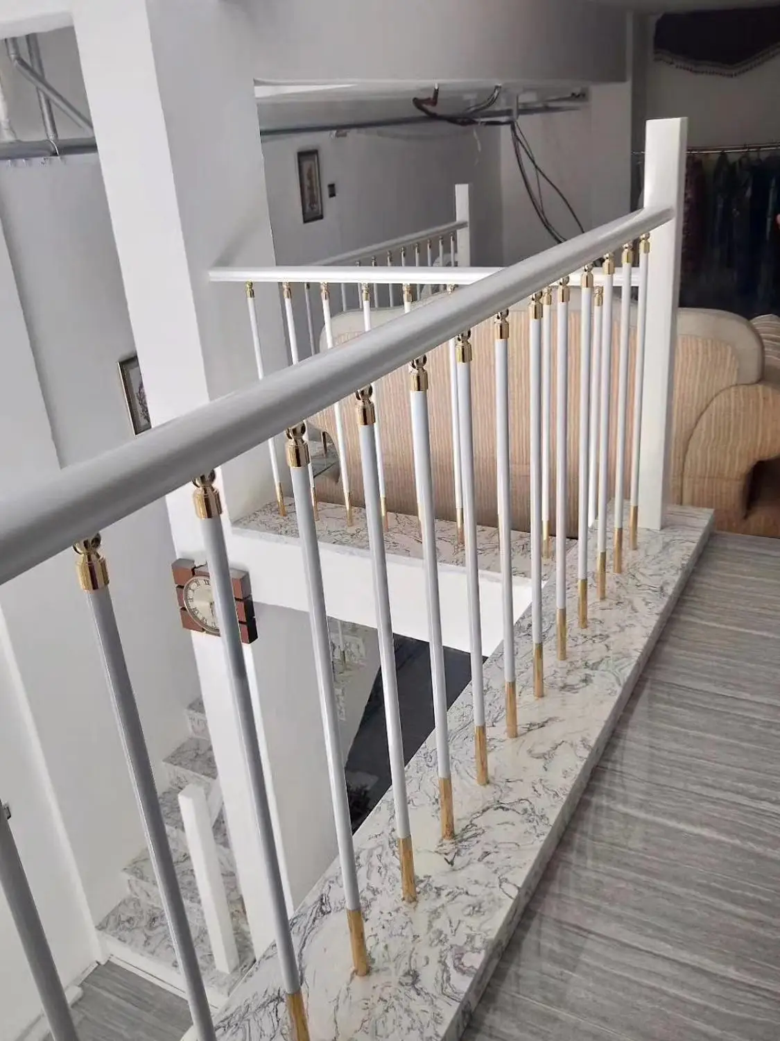 Бесплатная доставка высота 950 мм лестничные ограждение из труб поручни