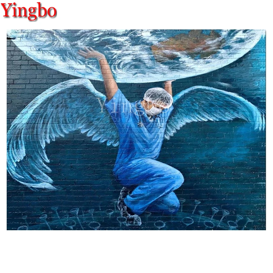 

Diy Diamond mosaic Doctor Angel saves the earth diamond painting full Square,Round Diamond Embroidery,Personalized Diamond Art