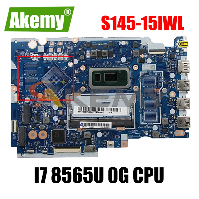 

For Lenovo Ideapad S145-15IWL V15-IWL laptop motherboard FS441 FS540 NM-C121 5B20S41730 5B20S41729 CPU I7 8565U 0G Mainboard