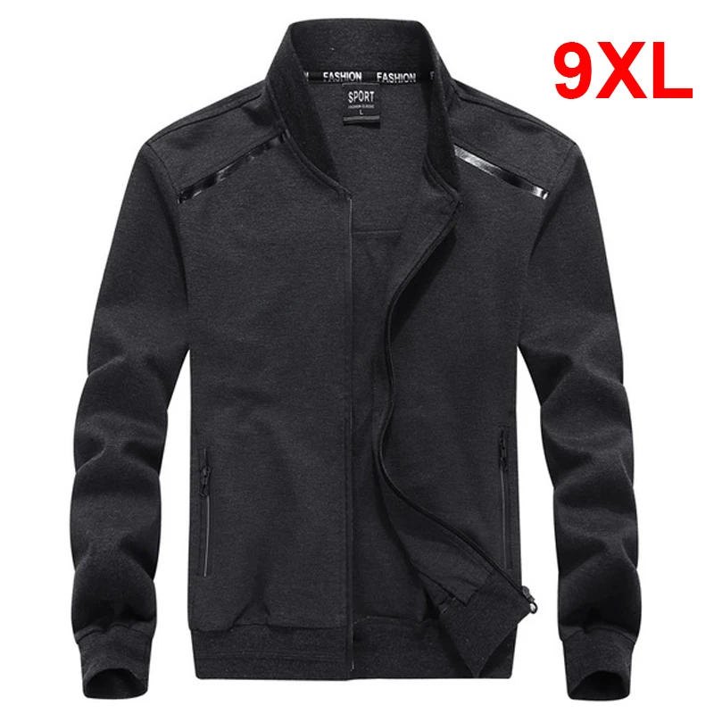 Куртка Over size d 9XL мужская повседневная однотонная куртка большого размера 8XL 9XL Мужская 2021 модная весенняя мужская куртка пальто размера плюс...