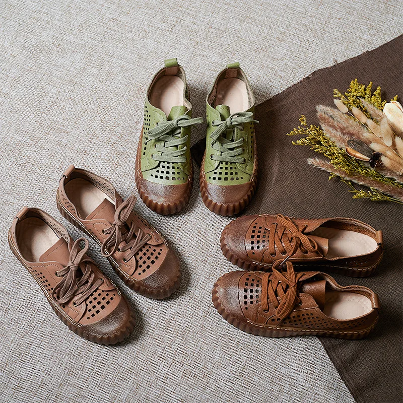 

Сезон: весна/осень 2021 Новая женская обувь на шнуровке из натуральной кожи ручной работы в сдержанном стиле, в стиле ретро, повседневные женс...