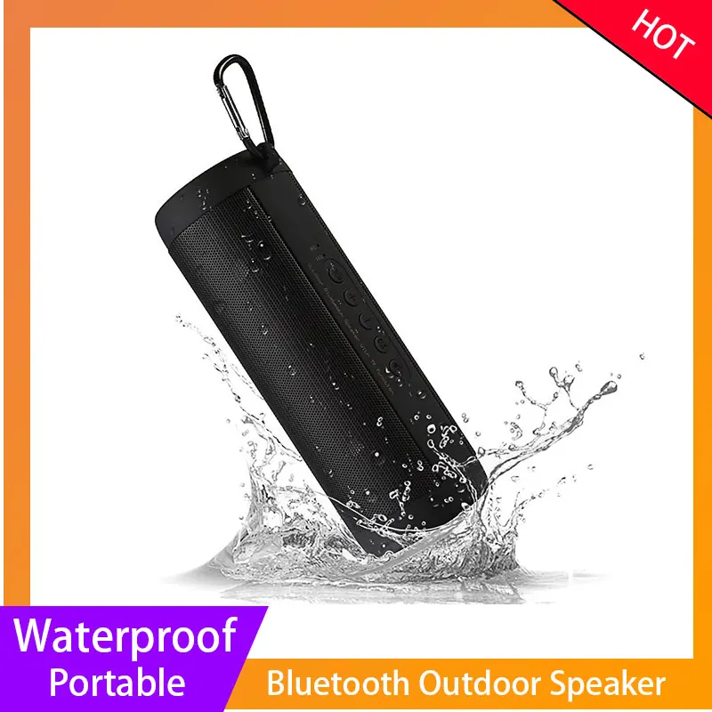 

T2 Bluetooth Speake Music Bass Waterproof Portable Outdoor LED Wireless Column Loudspeaker Support Card FM TF Radio Aux Input