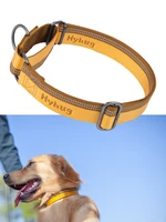 hyhug martingale nylon dog collar%ef%bc%8cstrong reflective strip safe night walk anti escape no buckle%ef%bc%8c perfect for training