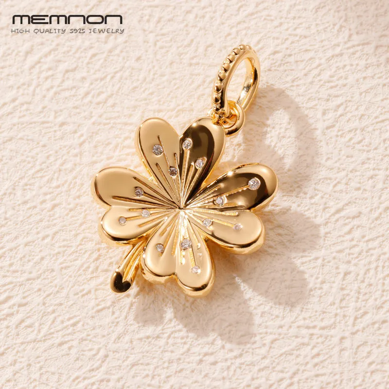 Весенние блестящие подвески в виде четырехлистного клевера 2019 из серебра 925