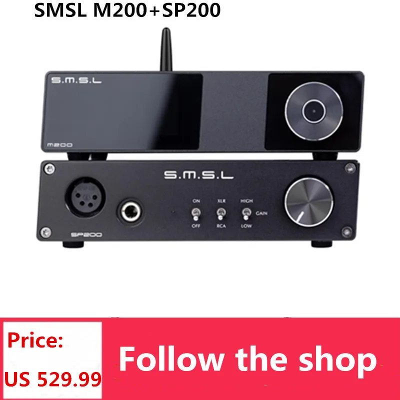 ЦАП SMSL M200 Audio DAC & SP200 AK4497EQ Bluetooth 5 0 декодер с поддержкой 32 бит/768 кГц DSD512