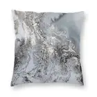 Роскошный серый мраморный чехол с абстрактным рисунком, наволочка для подушки, домашний декор, современный геометрический Графический чехол для подушки 40x40 см для дивана