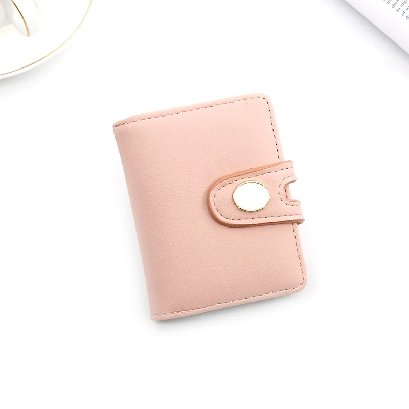 

New ladies wallet short paragraph simple multi-card position creative card holder business card bag student coin purse female