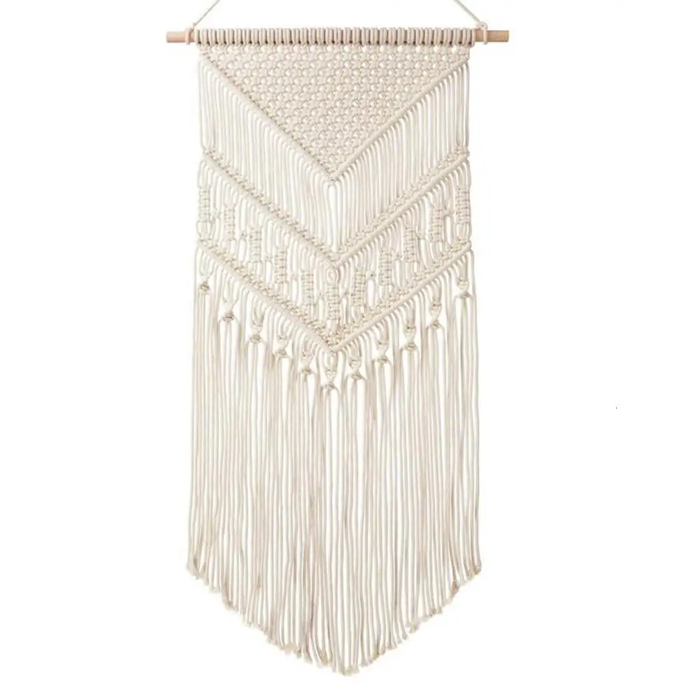 Hanging Tapestry Макраме настенный ручной тканый хлопок висячий гобелен богемный стиль украшение стены для спальни гостиной - Цвет: Hanging Tapestry