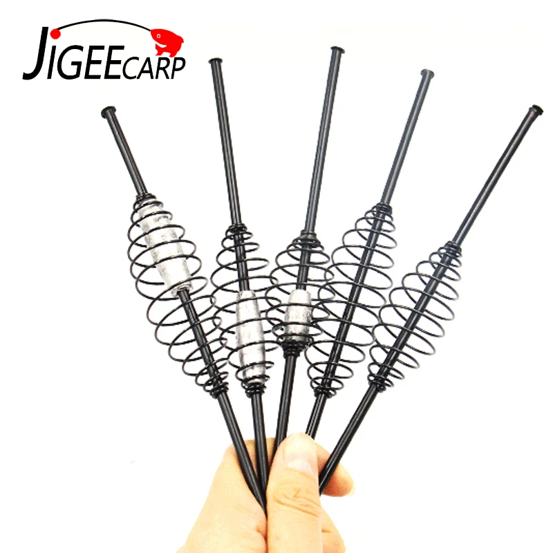 JIGEECARP 5 шт. рыболовная клетка для ловли карпа с длинной трубкой приманки