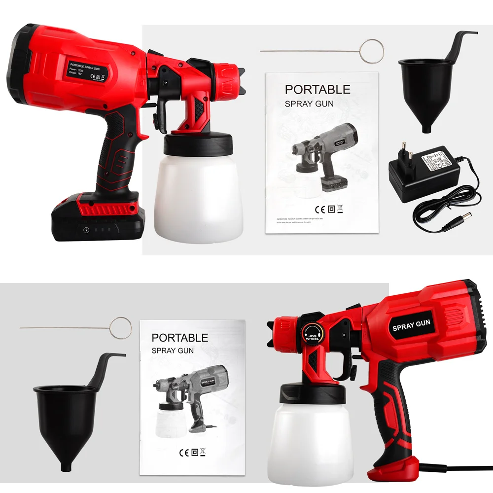 Kраскопульт Электрический Краскораспылитель большой емкости 550 Вт 18 в