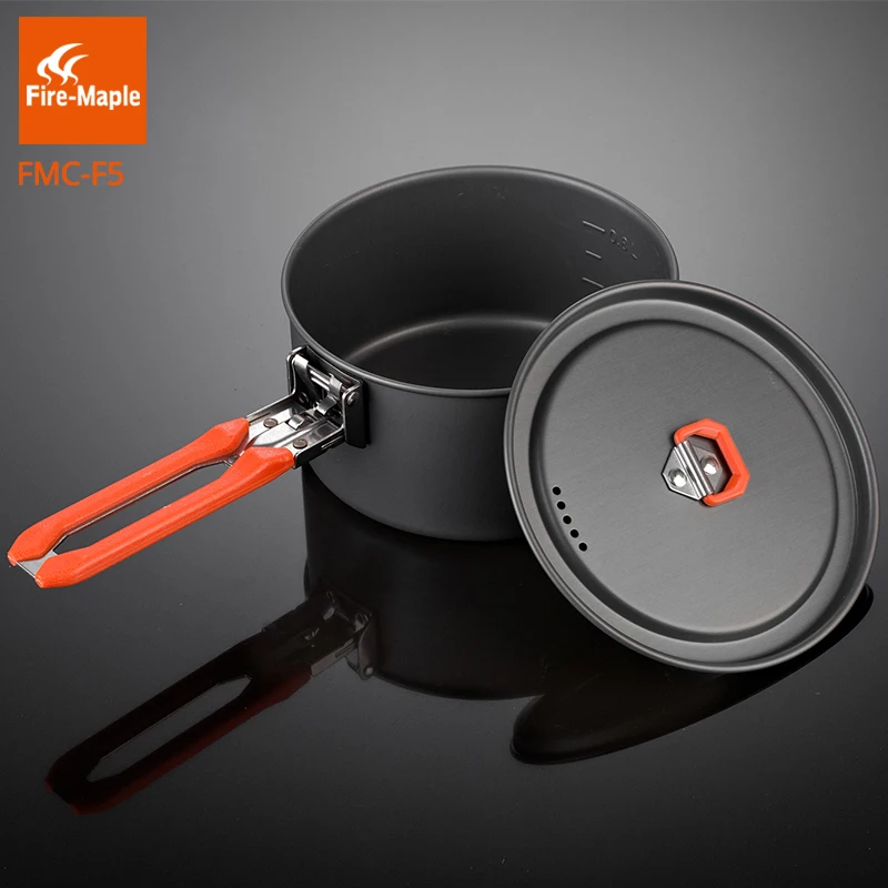 

Fire Maple Camping Pot Cookware Set Outdoor Team Picnic Cooking Aluminum Alloy Backpacking Cookware Sets Suitable For 4-5 Person