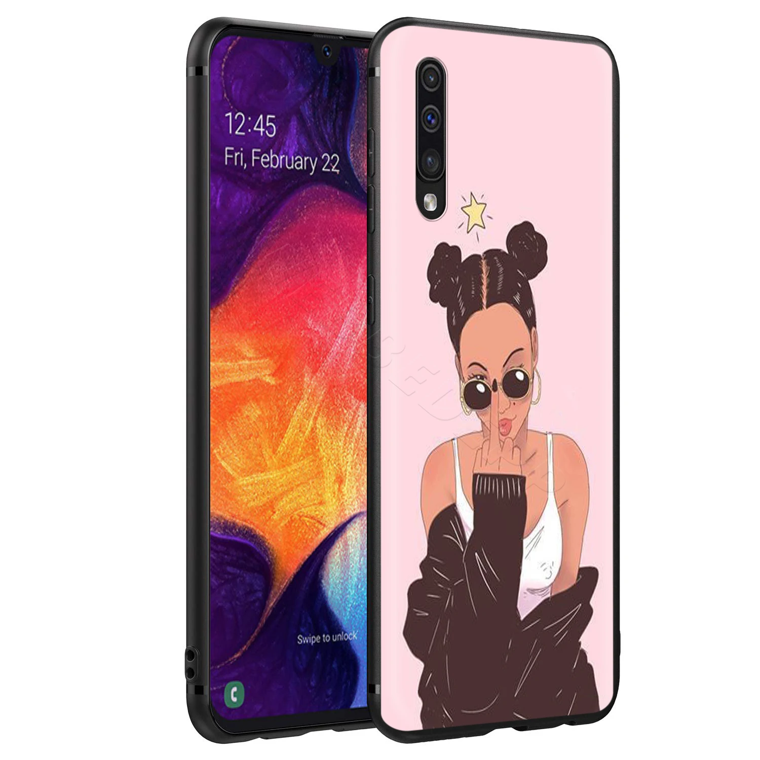 Webbedepp 2 бунц меланина попсовое чехол для Samsung Галактики S7 S8 S9 S10 Edge Plus Note 10 8 9 A10 A20 A30