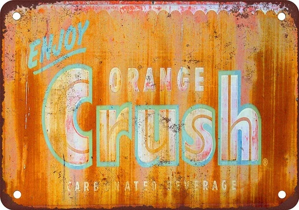 

Enjoy Orange Crush Tin Sign art wall decoration,iron painting