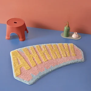 special curved absorbent floor mat for shower room bathroom toilet bathtub non slip foot mat household entry door mat room decor free global shipping