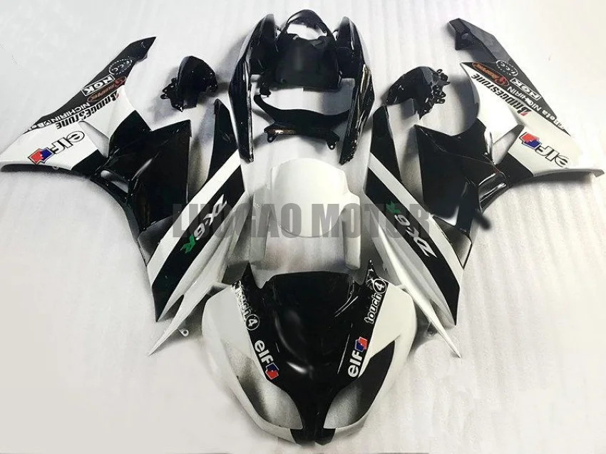 

Injection Bodywork For KAWASAKI White Black nice ZX636 ZX-6R ZX6R 09 10 11 12 ZX 636 ZX 6R 2009 2010 2011 2012 100% New Fairing