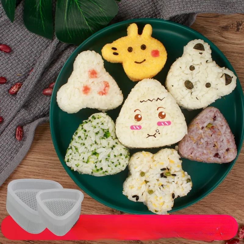 

Rice ball mould a triangle tool for animal model of sushi rice roll mould Japanese sushi set kitchen tools