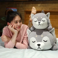 35 75cm cute husky shiba inu corgi plush toy soft stuffed animal pillow plush dog kids appease cushion doll girl birthday gift