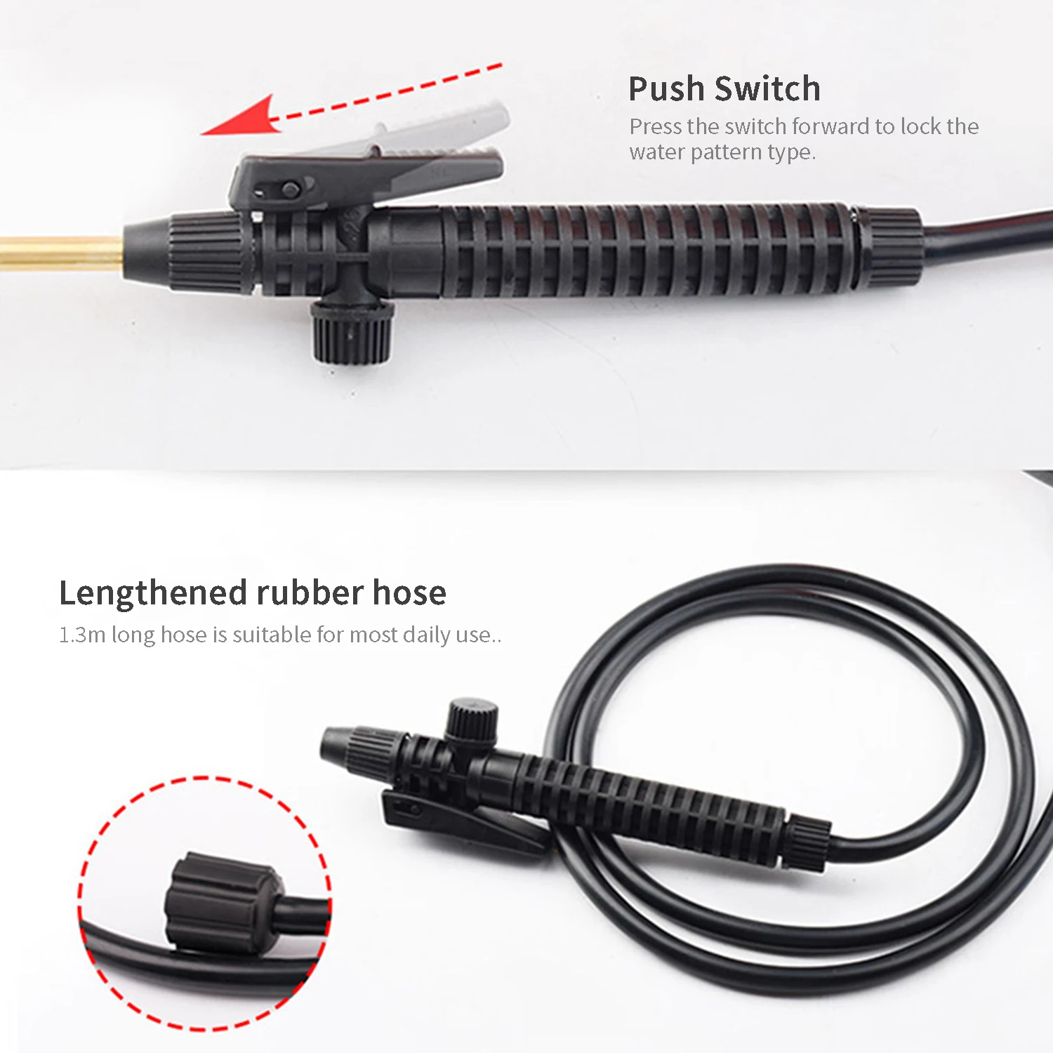 

Garden Pump Sprayer with Wand Pressure Gauge Handheld Water Sprayers Plant Water Mister Sprayer Lawn Mister Bottle 2 Gallon