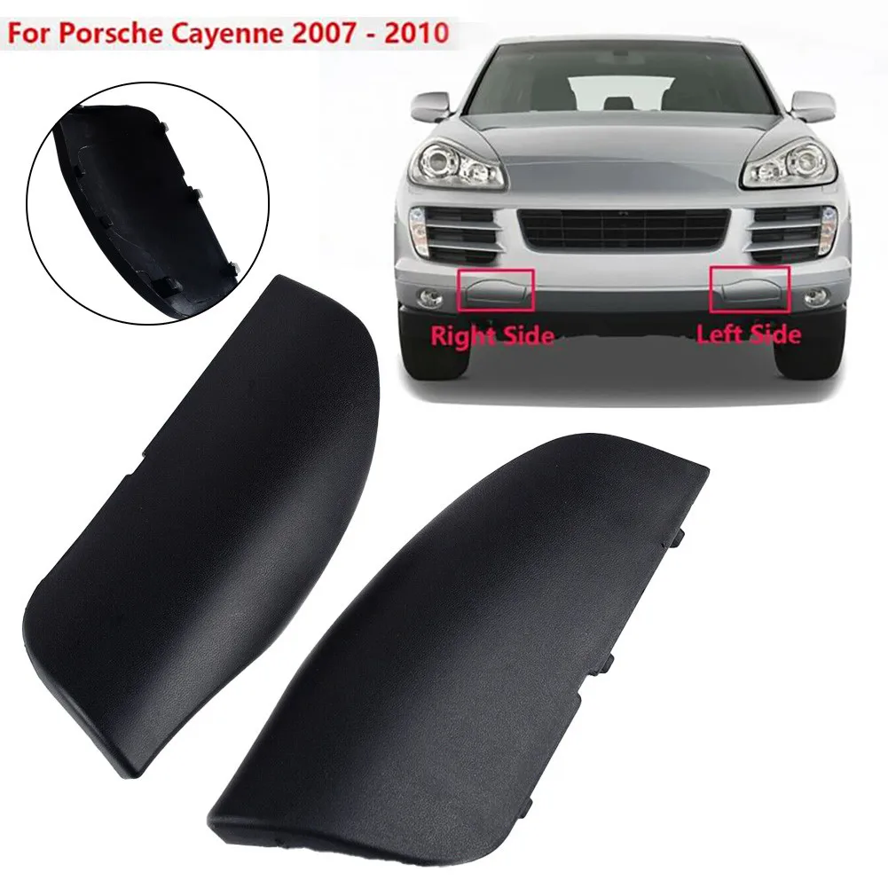

2pcs Front Bumper L&R Tow Hook Cover For Porsche Cayenne 08-10 95550515610 Bumper Tow Hook Cover